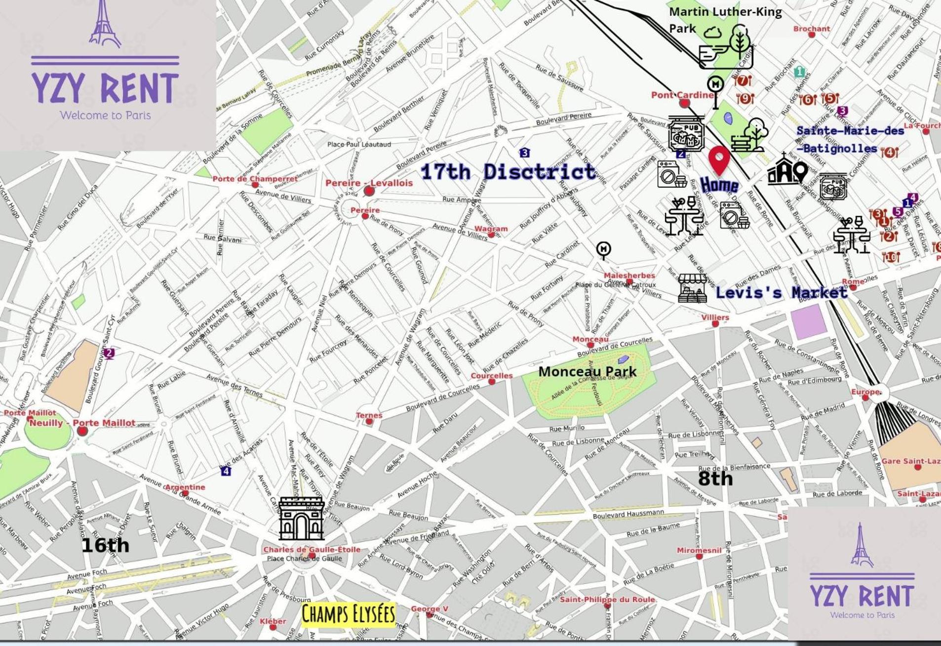 Studio Moderne Au Coeur De Paris Batignolles Εξωτερικό φωτογραφία